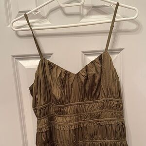 Forum Olive Green Midi Dress